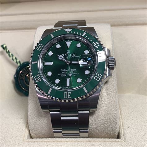 rolex submariner hulk diamond|rolex hulk watch charts.